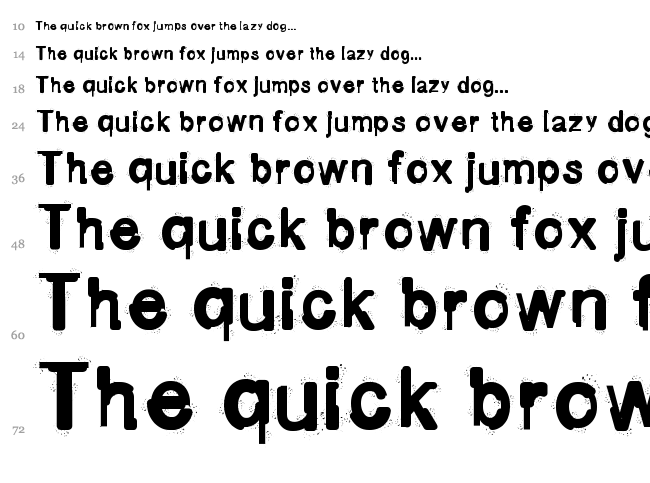 Fluid Maska font waterfall